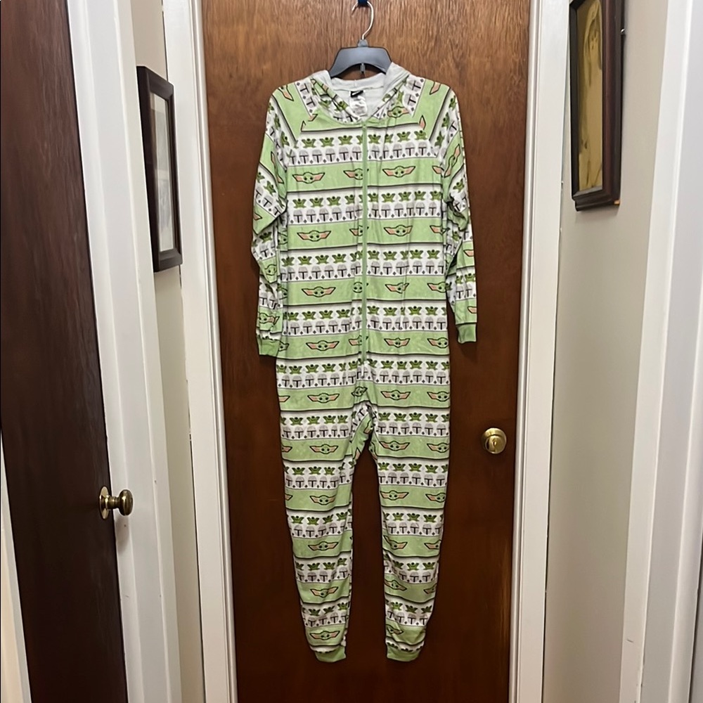Green Patterned Onesie